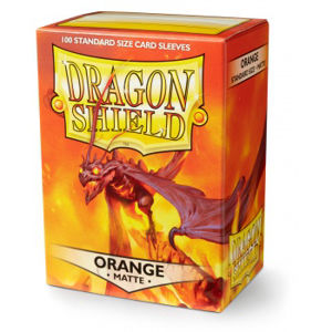 Immagine di Dragon Shield Standard Sleeves - Matte Orange (100 Sleeves)