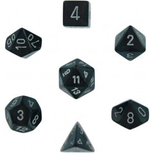 Immagine di Chessex Borealis 7-Die Set - Smoke w/silver