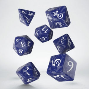 Immagine di Classic RPG Cobalt & white Dice Set (7)