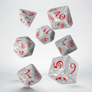 Immagine di Classic RPG Pearl & red Dice Set (7)