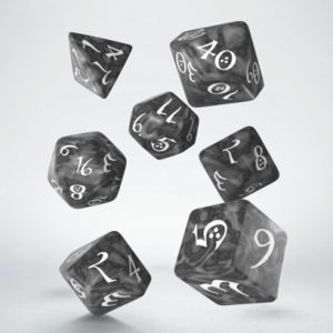 Immagine di Classic RPG Smoky & white Dice Set (7)