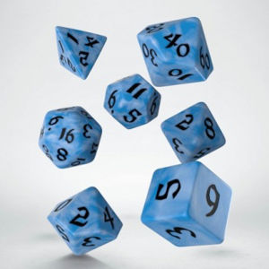 Immagine di Classic Runic Glacier & black Dice Set 7