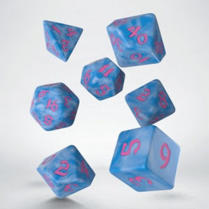 Immagine di Classic Runic Glacier & pink Dice Set (7)