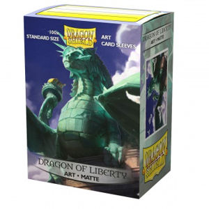 Immagine di Dragon Shield Matte Art Sleeves - Dragon of Liberty (100 Sleeves)