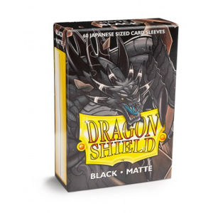 Immagine di Dragon Shield Small Sleeves - Japanese Matte Black (60)