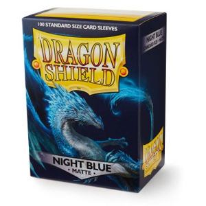 Immagine di Dragon Shield Standard Matte Sleeves - Night Blue (100 Sleeves)