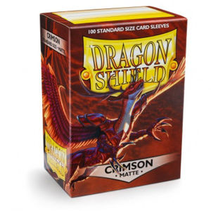 Immagine di Dragon Shield Standard Sleeves - Matte Crimson (100 Sleeves)