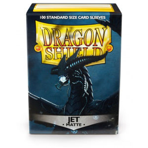 Immagine di Dragon Shield Standard Sleeves - Matte Jet (100 Sleeves)