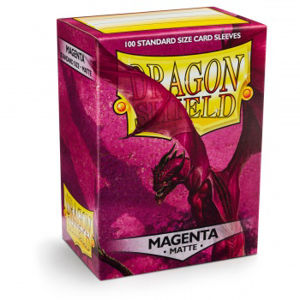 Immagine di Dragon Shield Standard Sleeves - Matte Magenta (100 Sleeves)