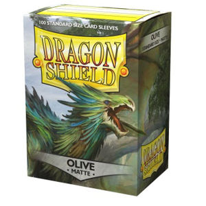 Immagine di Dragon Shield Standard Sleeves - Matte Olive (100 Sleeves)