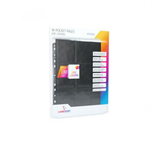 Immagine di Gamegenic - Sideloading 18-Pocket Pages 10 pcs pack Black