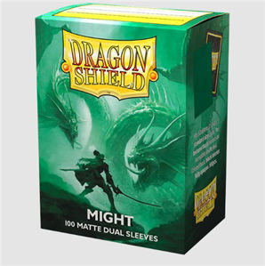 Immagine di DRAGON SHIELD STANDARD SIZE MATTE DUAL SLEEVES - MIGHT (100 SLEEVES)