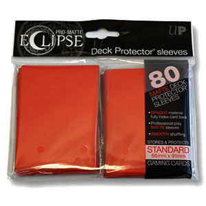 Immagine di Standard Sleeves - Eclipse - Matte Red (80)