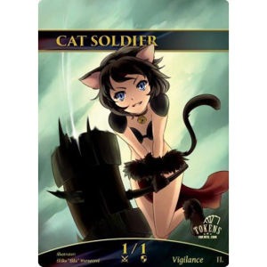 Immagine di TOKENS FOR MTG - CAT SOLDIER TOKEN