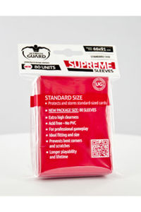 Immagine di ULTIMATE GUARD Supreme Sleeves Original Red (80)