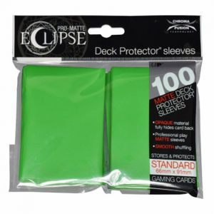 Immagine di UP - Standard Sleeves - PRO-Matte Eclipse - Lime Green (100 Sleeves)