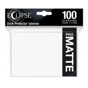 Immagine di UP - Eclipse Matte Standard Sleeves: Arctic White (100 Sleeves)