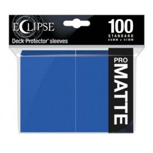 Immagine di UP - Eclipse Matte Standard Sleeves: Pacific Blue (100 Sleeves)