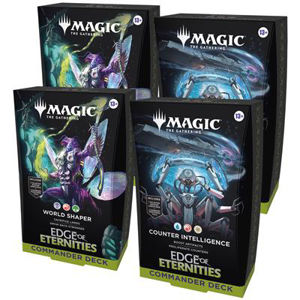 Immagine di MTG - Edge of Eternities Commander Deck Display (4 Decks) - IT