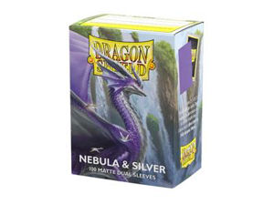 Immagine di Dragon Shield Sleeves - Standard size - Matte Dual - Nebula & Silver (100 Sleeves)