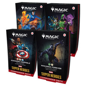 Immagine di MTG - Marvel Super Heroes Commander Deck Display (4 Decks) - EN