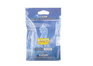 Immagine di Dragon Shield Standard size Perfect fit - Inner Sleeves - Thick Inner Clear (100 Sleeves)